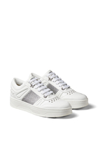 Hawaii/F Leather Lace-Up Sneakers